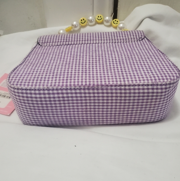 Women's Aerin Mini Satchel Bag - Lilac Gingham - Picture 4 of 7